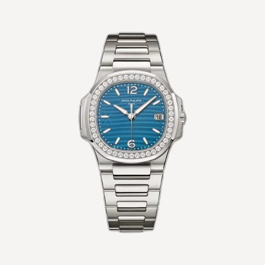 파텍필립 노틸러스 아쥬르 블루 화이트 골드 스트랩 32mm