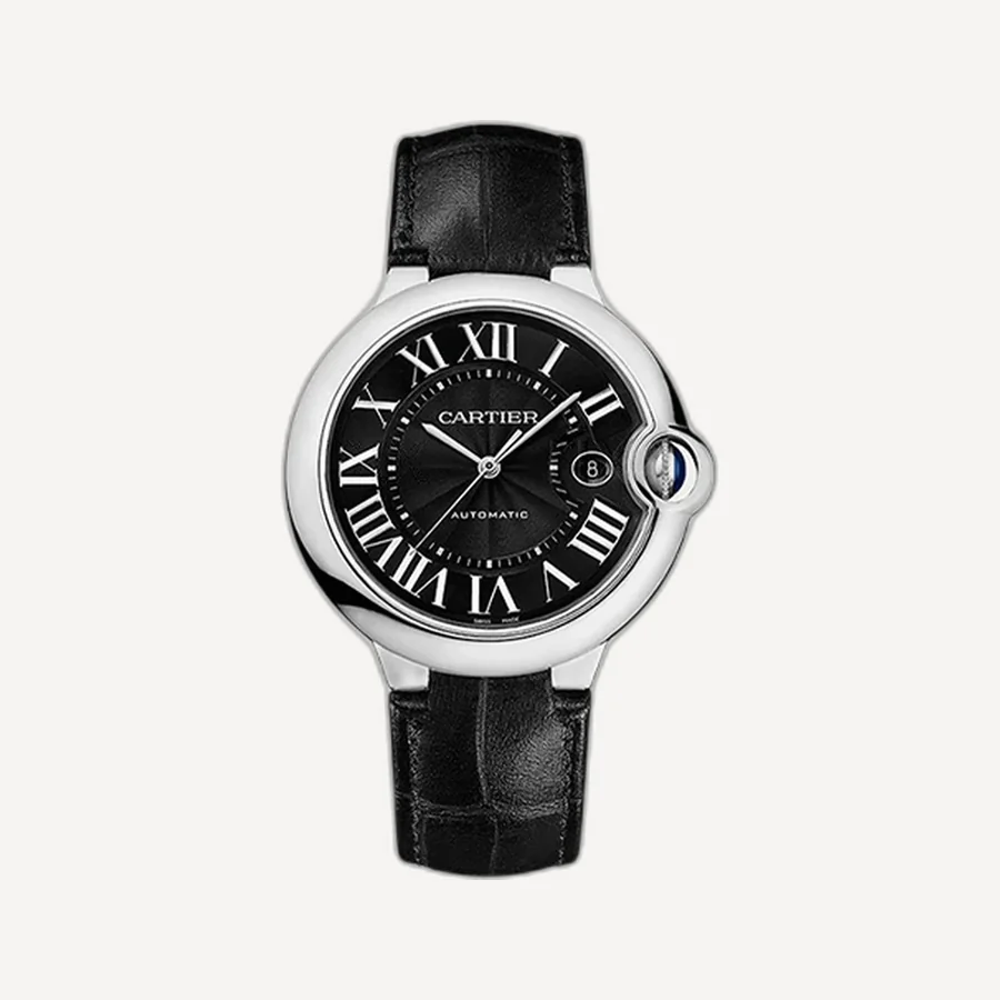 까르띠에 발롱블루 스틸 가죽스트랩 엑스트라라지 42mm