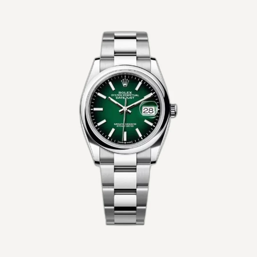 롤렉스 데이트저스트 그린 옴브레 36mm