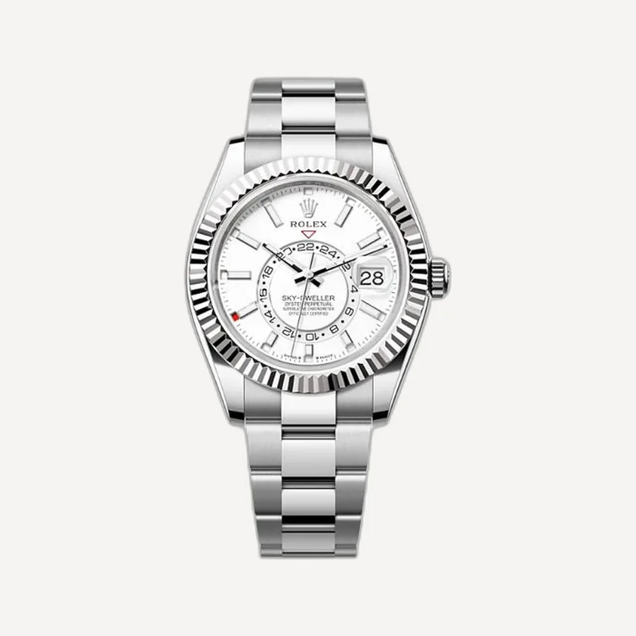 롤렉스 오이스터 스카이드웰러 화이트 42mm