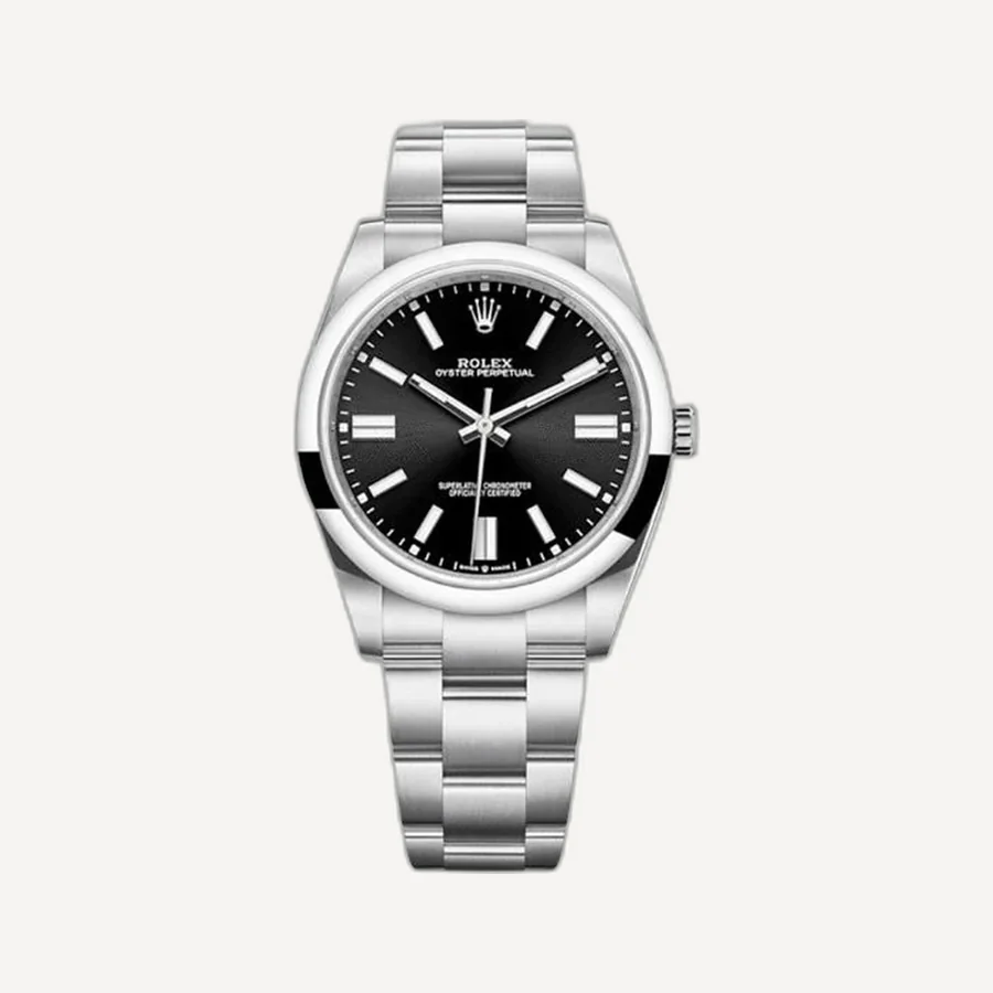 롤렉스 오이스터 퍼페츄얼 브라이트 블랙 41mm