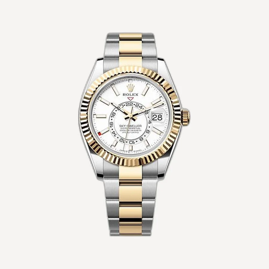 롤렉스 오이스터 스카이드웰러 화이트 다이얼 42mm