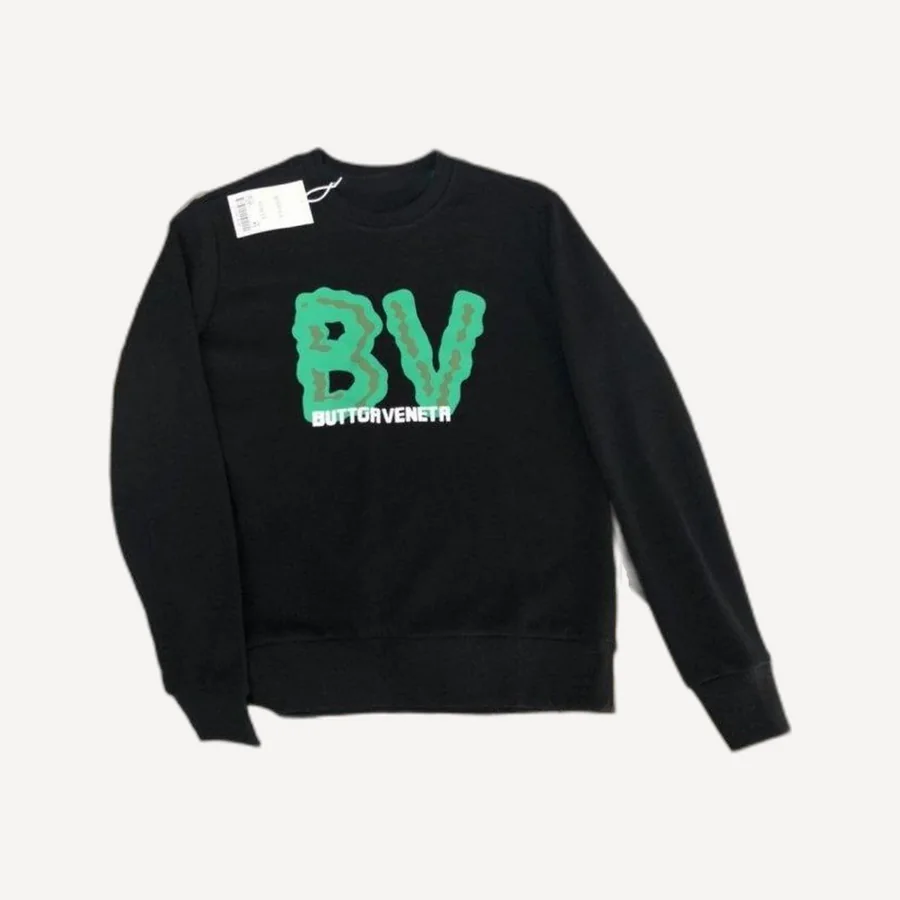 보테가베네타 페인팅 가죽패치 기모 맨투맨