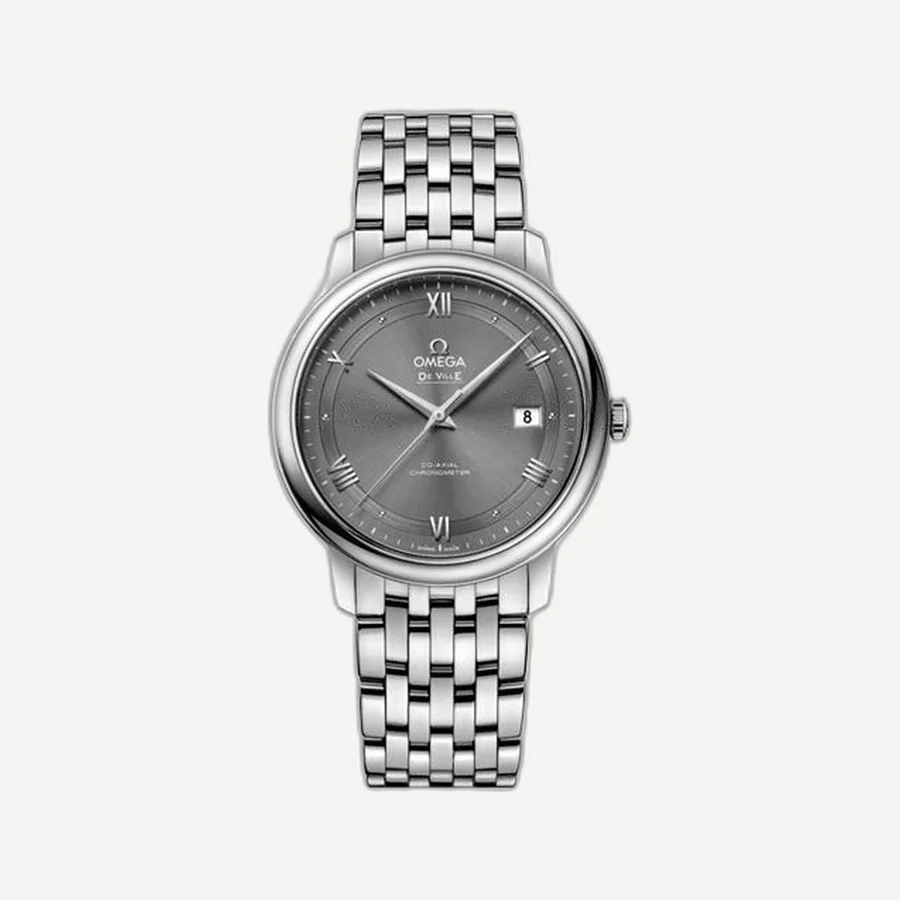 오메가 드 빌 프레스티지 데이트 그레이 39mm