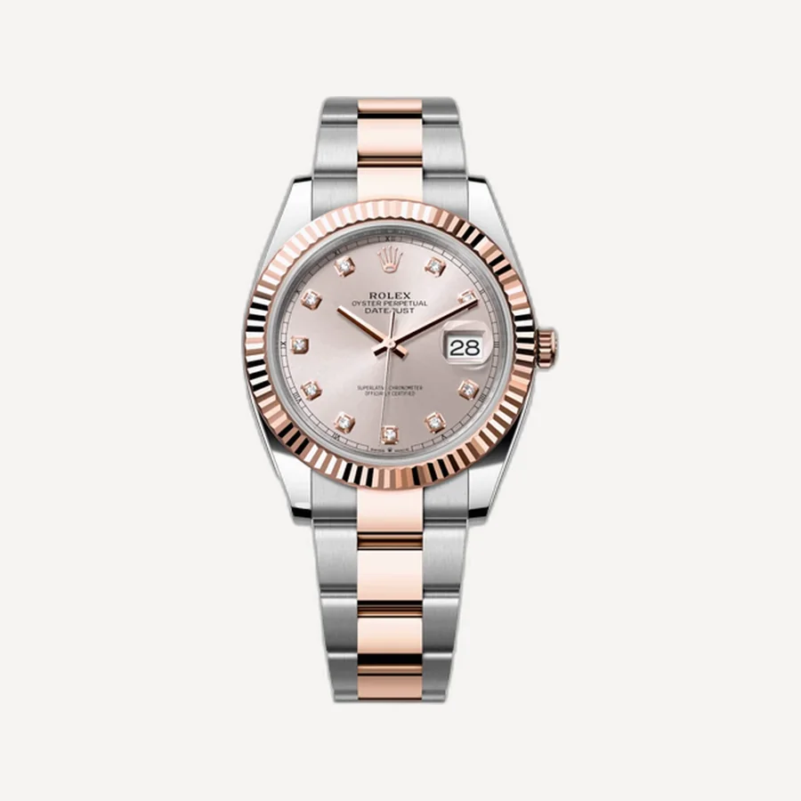 롤렉스 데이트저스트 오이스터 스틸 에버로즈 41mm