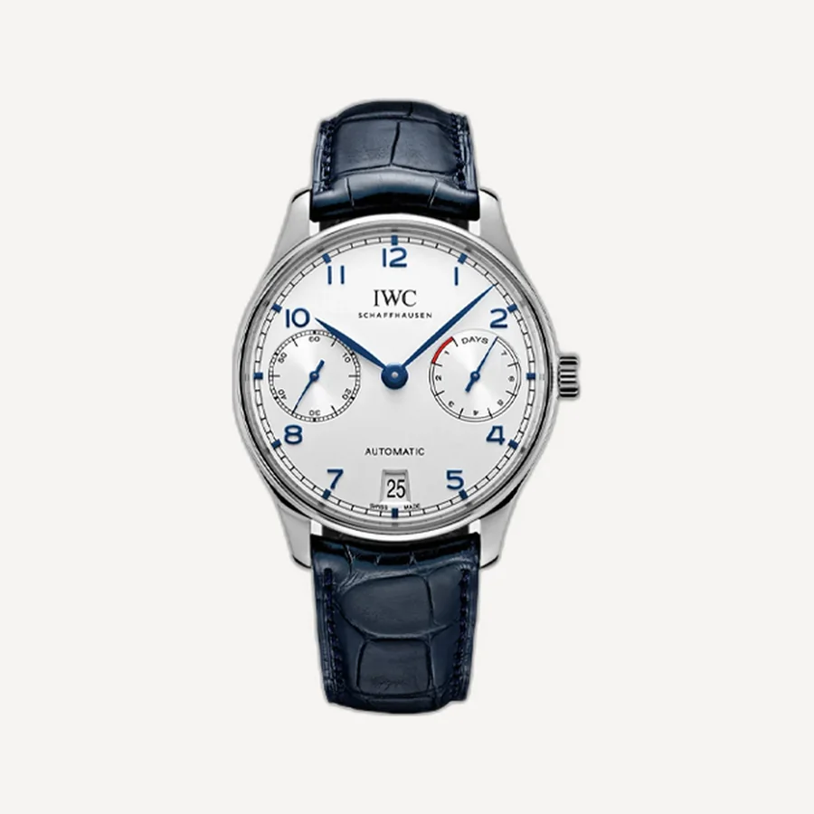 IWC 포르투기즈 부엉이 화이트다이얼 블루핸즈