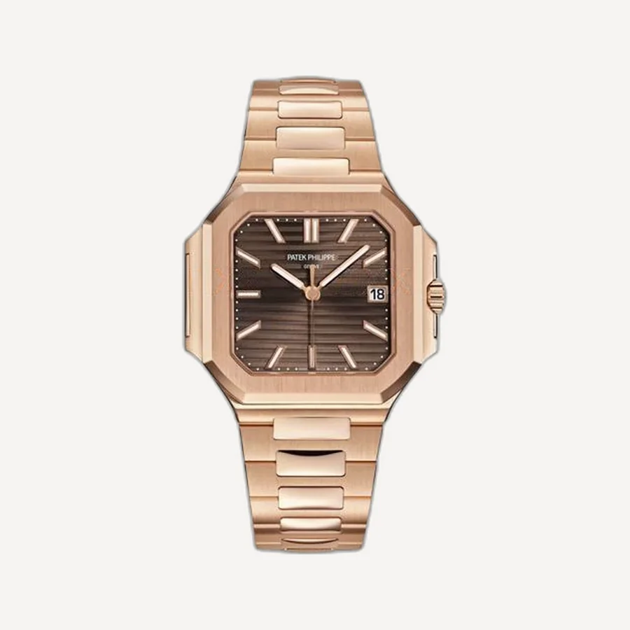파텍필립 큐비투스 로즈골드 브라운 다이얼 40mm