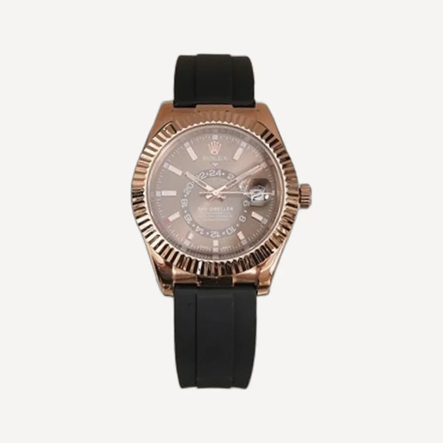 롤렉스 스카이-드웰러 러버밴드 시계 42mm