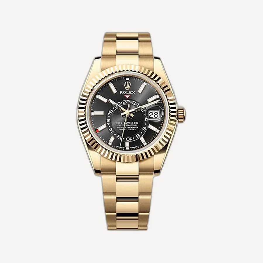 롤렉스 오이스터 스카이드웰러 옐로우 골드 42mm