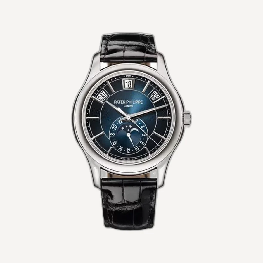 파텍필립 컴플리케이션 애뉴얼 캘린더 블루 & 블랙 40mm