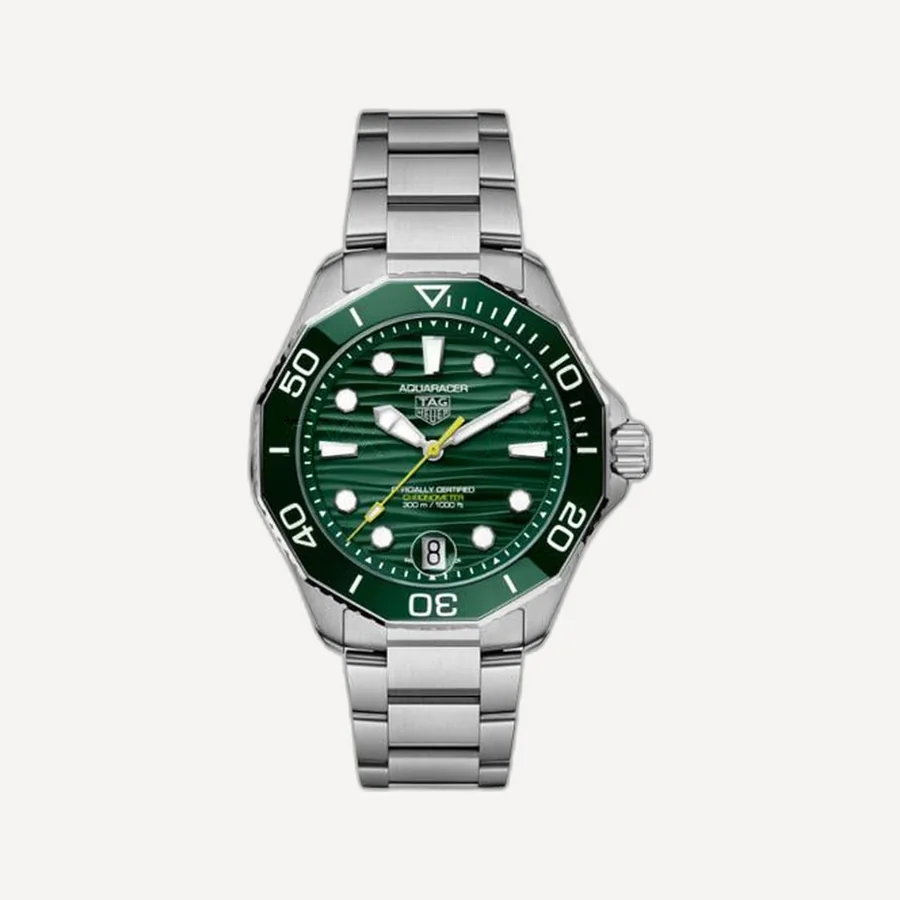 태그호이어 아쿠아레이서 프로페셔널 데이트 그린 42mm