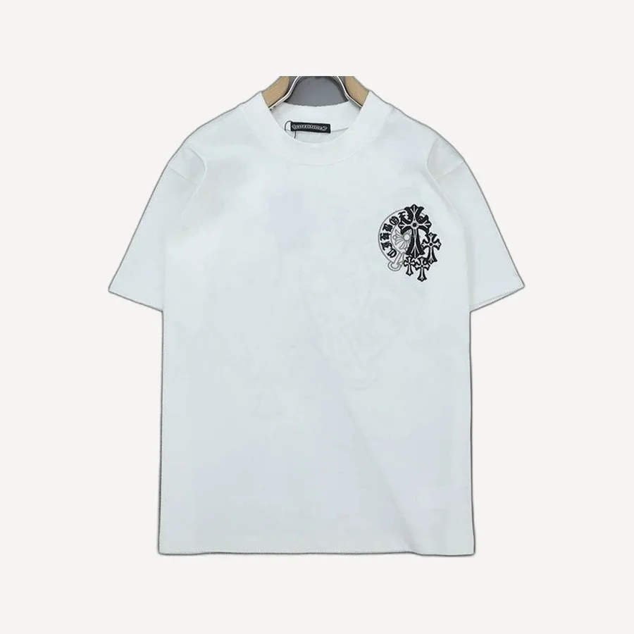 크롬하츠 커스텀 홀스슈 라운드 반팔 화이트