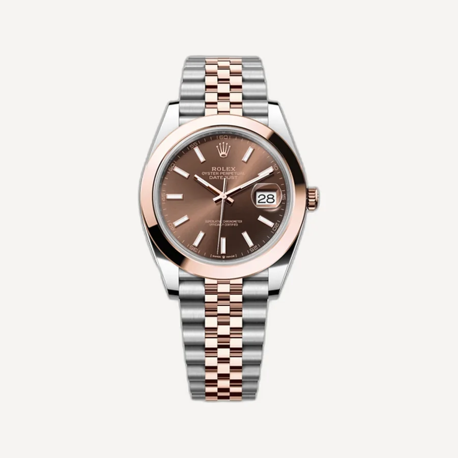 롤렉스 데이트저스트 스틸 오이스터 에버로즈 41mm