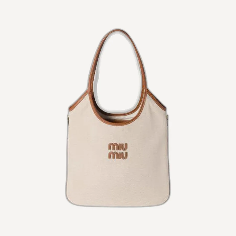 미우미우 캔버스 및 가죽 아이비 백