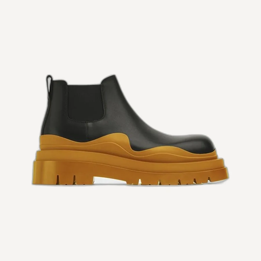 보테가베네타 타이어 앵클 오렌지 첼시 부츠
