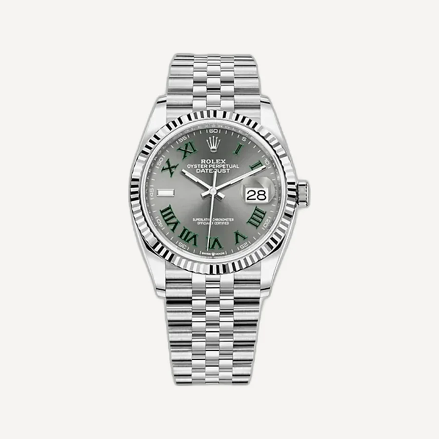 롤렉스 데이트저스트 슬레이트 로만 쥬빌래 41mm