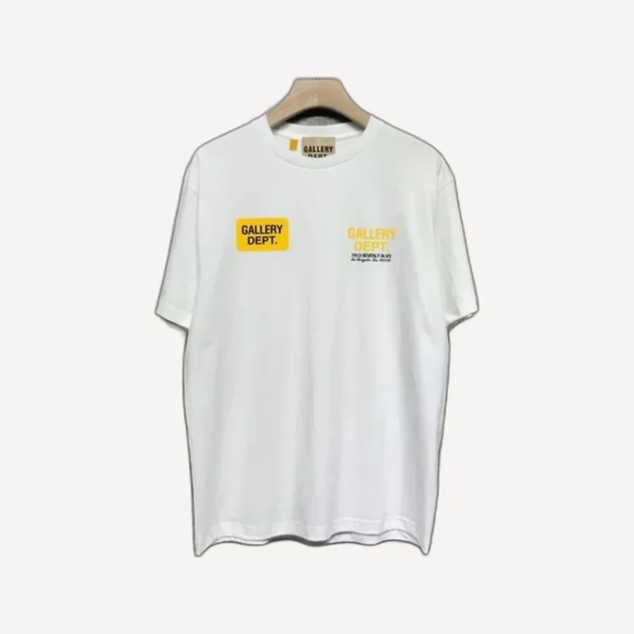 겔러리디파트먼트 옐로우 나염 티셔츠