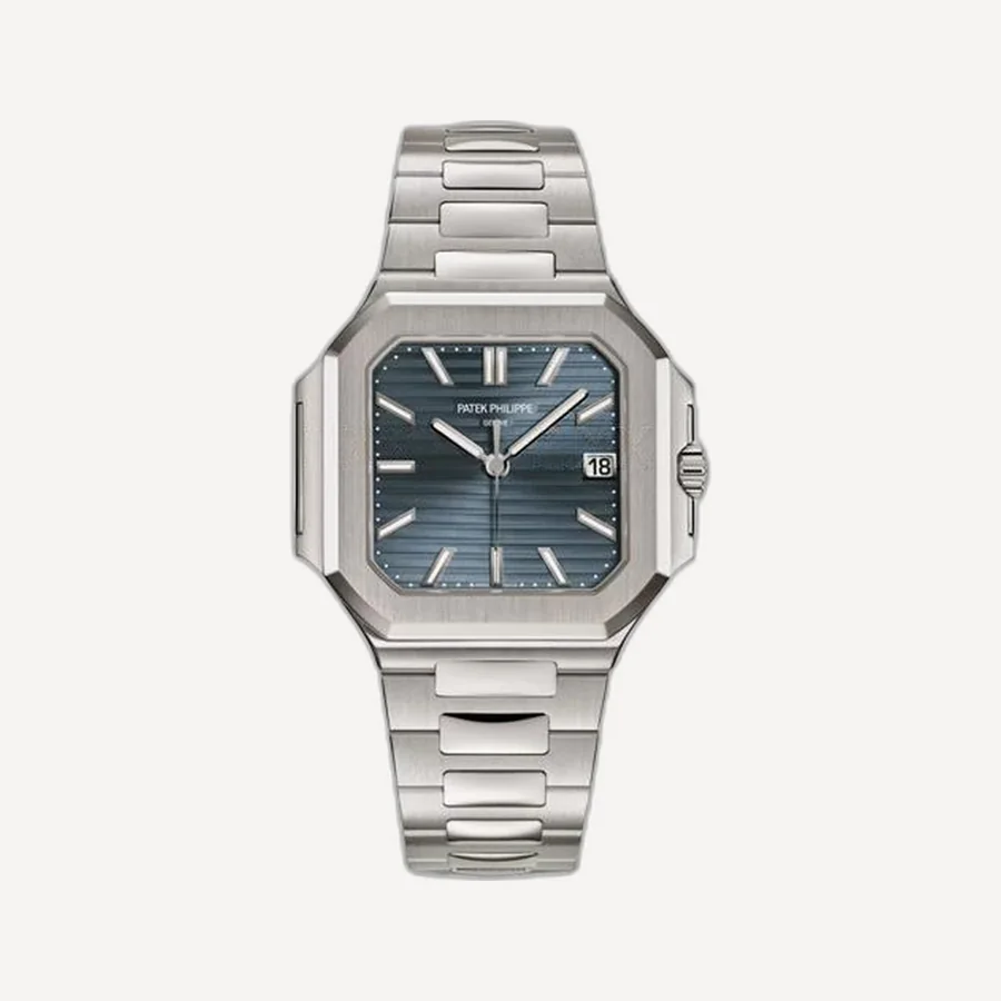 파텍필립 큐비투스 화이트골드 블루 그레이 다이얼 40mm