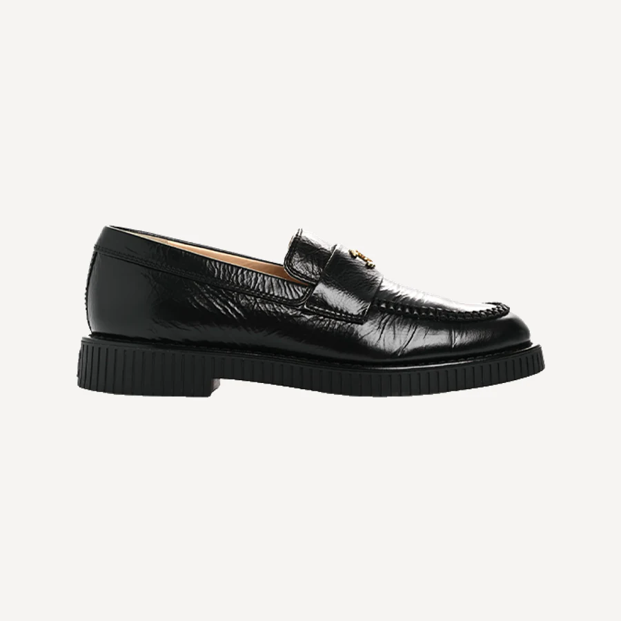 샤넬 크럼플드 CC 로퍼 블랙 신발