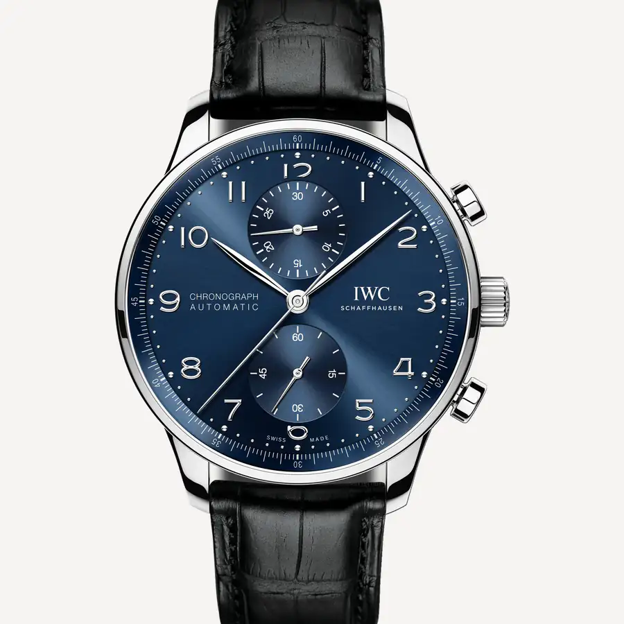 IWC 포르투기저 크로노그래프 블루 다이얼 41mm · 1