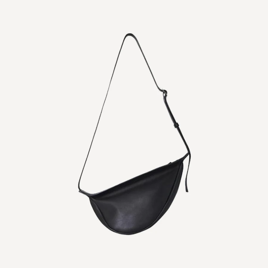 더로우 스몰 Slouchy Banana 가죽 백